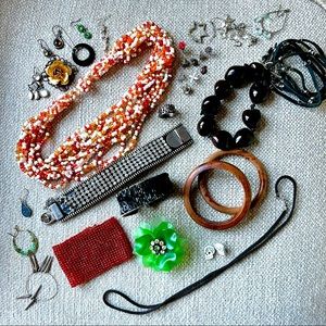 Crafter’s paradise selection of mismatched jewelry supplies